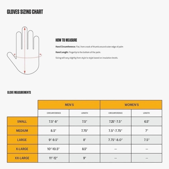 Carhartt Black Quilted Mittens - Picture 4 of 4